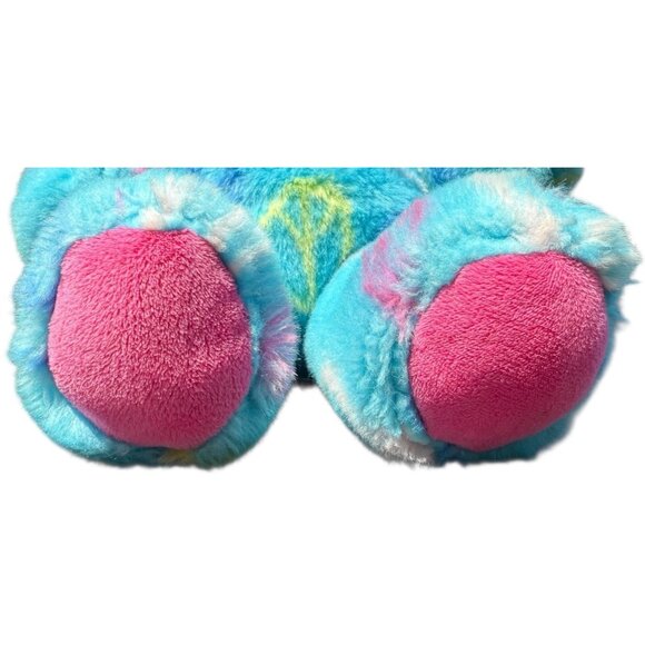 Build A Bear Sitting Blue Hippie Peace Plush Stuffed Support Pet Toy BFF Retro - Picture 10 of 16